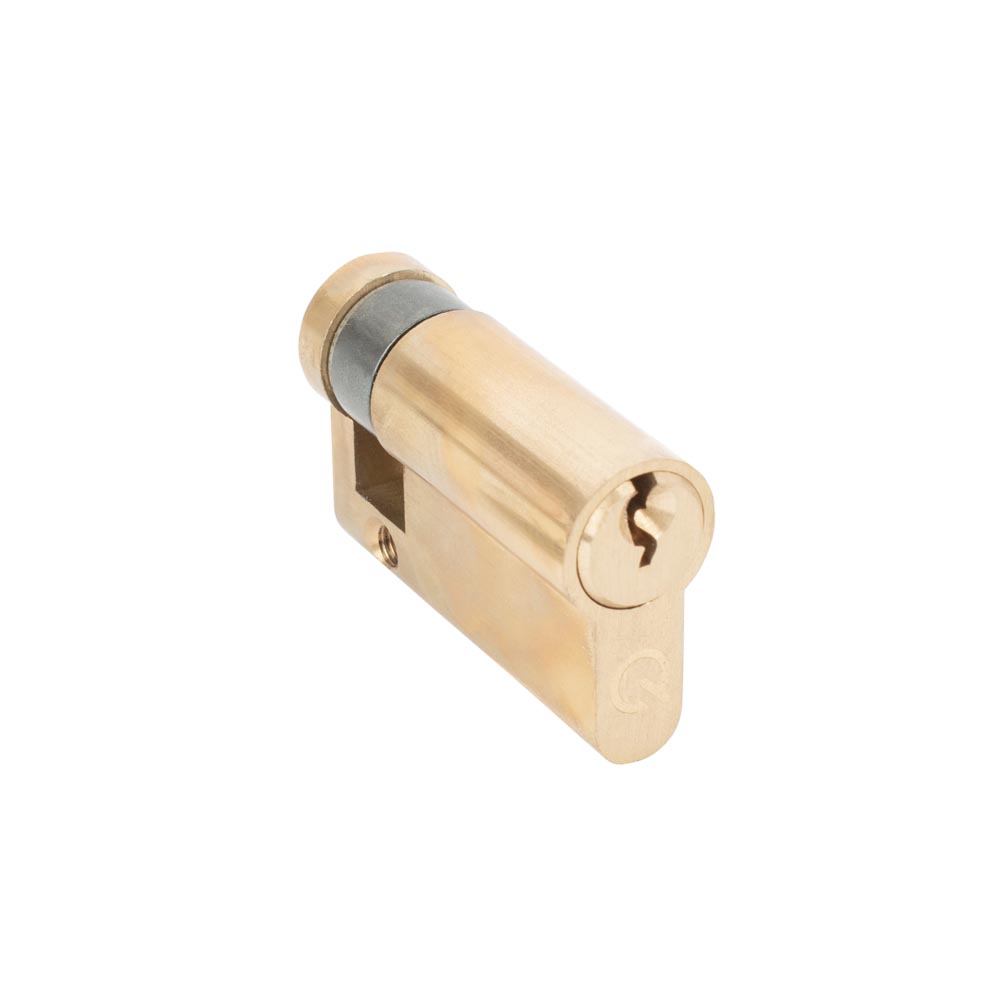 6 Pin Half Door Cylinder - Brass (45/10)